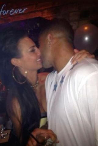 Annie Kilner with her boyfriend Kyle Walker celebrating his birthday together.